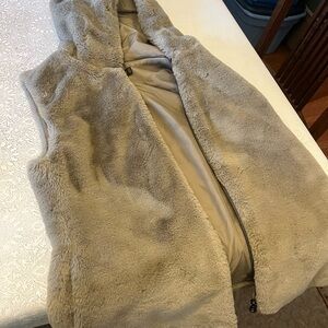 Tan cozy vest /jacket